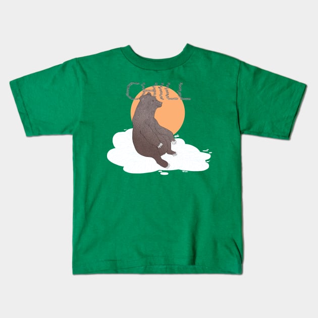 Bear - Chill Kids T-Shirt by Aline Eg